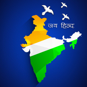 republic-of-india-map-in-national-flag-colors