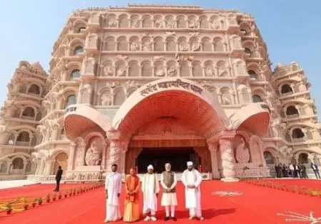 Swarved Mandir Inaugurated By Pm Modi See Grand Photo Www.thehindi.in
