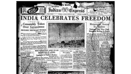 इंडियन एक्सप्रेस का पहला पेज Www.thehindi.in
